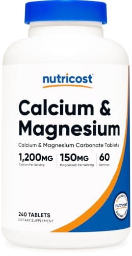 Nutricost Calcium & Magnesium Carbonate 240 Tablets