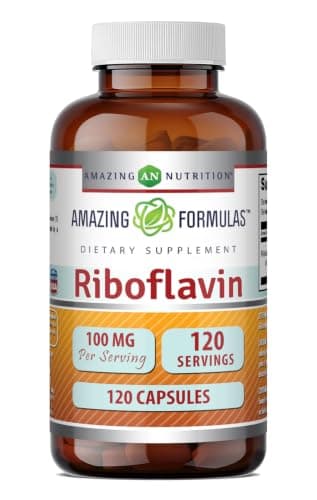Amazing Formulas Riboflavin (Vitamin B2) Supplement |100 Mg…