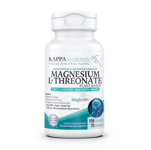 Magnesium L-Threonate Plant-Based 3 in 1 Powered by Magbrain®…