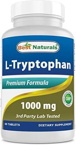 Best Naturals L-Tryptophan 1000 mg 60 Tablets