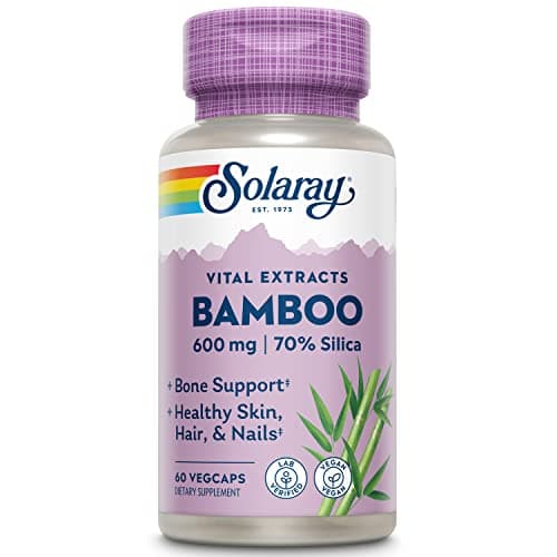 SOLARAY Bamboo Silica Supplement for Men & Women - Bamboo Stem…