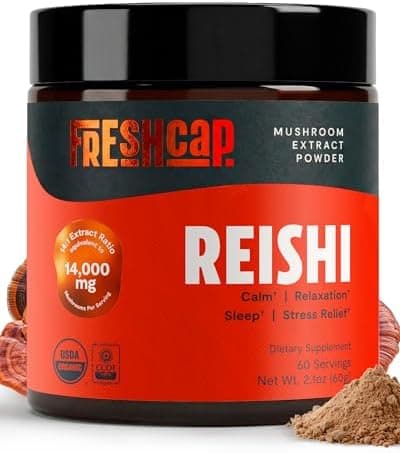 FreshCap Mushrooms Ayurvedic Premium Organic Reishi Powder…