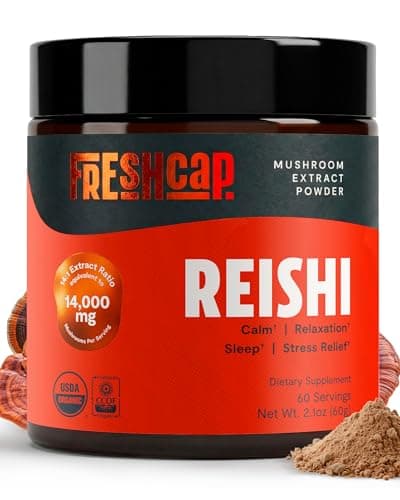 FreshCap Mushrooms Ayurvedic Premium Organic Reishi Powder…