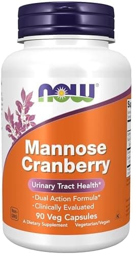 NOW Foods Supplements, Mannose Cranberry, Dual Action…