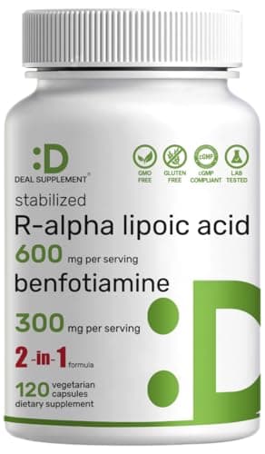DEAL SUPPLEMENT R Alpha Lipoic Acid 600mg with Benfotiamine…