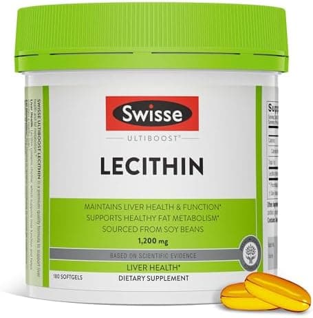 Swisse Soy Lecithin 1200mg Softgels Capsules | Maintains Liver…