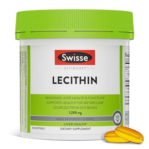 Swisse Soy Lecithin 1200mg Softgels Capsules | Maintains Liver…