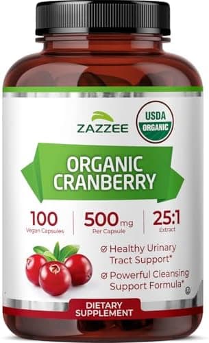 Zazzee USDA Organic Cranberry 25:1 Extract