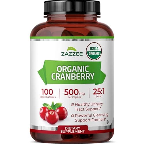 Zazzee USDA Organic Cranberry 25:1 Extract