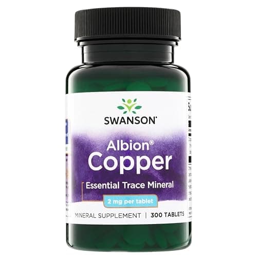 Swanson Copper Chelate Mineral Supplement for Adults Seeking…