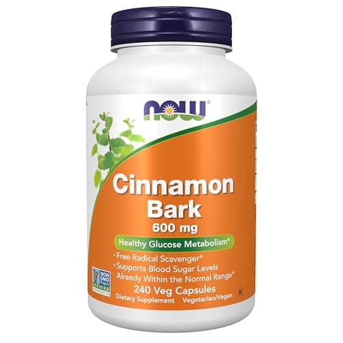 NOW Foods Supplements, Cinnamon Bark 600 mg, Non-GMO Project…
