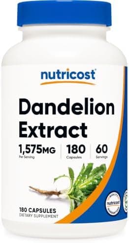 Nutricost Dandelion Extract 180 Capsules for 60 Servings Per…