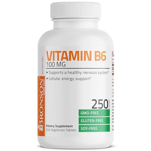 Bronson Vitamin B6 100mg Premium Vitamin B6 Supplement