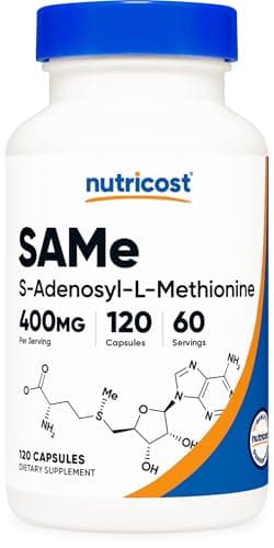 Nutricost SAM-e (S-Adenosyl-L-Methionine) 400mg Per Serving