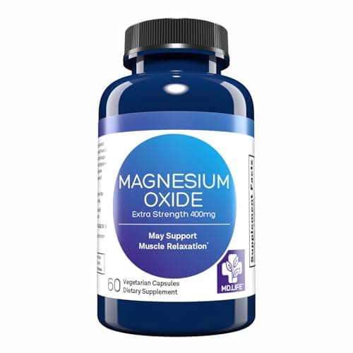 MD. Life Magnesium Oxide 400mg Capsules - High Absorption…
