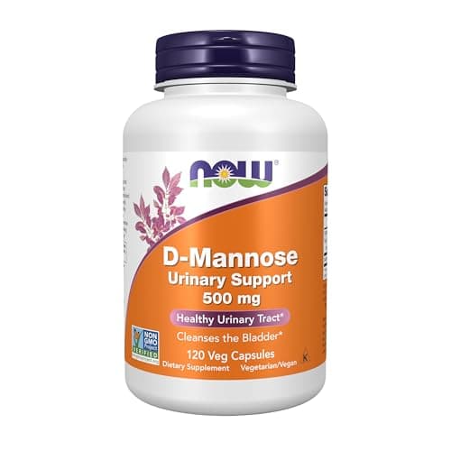 NOW Foods Supplements, D-Mannose 500 mg, Non-GMO Project…