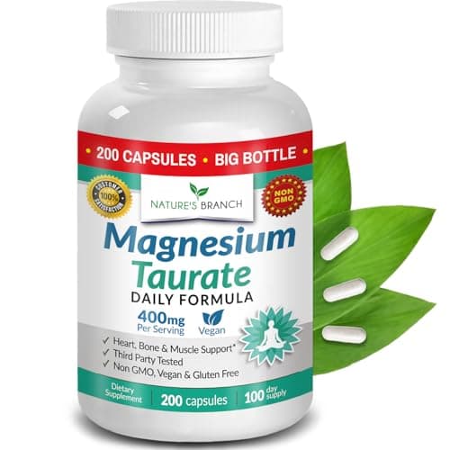 Magnesium Taurate 400mg – High Absorption for Sleep