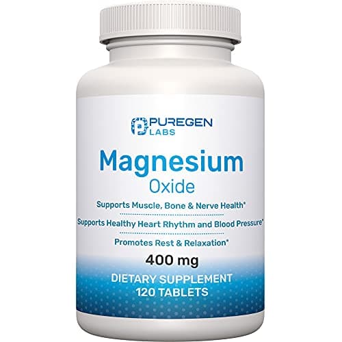 Magnesium 400mg [High Potency] Supplement – Magnesium Oxide…