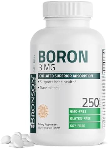Bronson Boron 3 MG Chelated Superior Absorption Supports Bone…