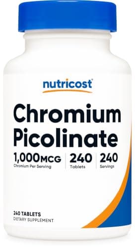 Nutricost Chromium 1000mcg, 240 Tablets - Gluten Free, Non-GMO