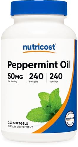 Nutricost Peppermint Oil Softgels (50 MG) 240 Softgels