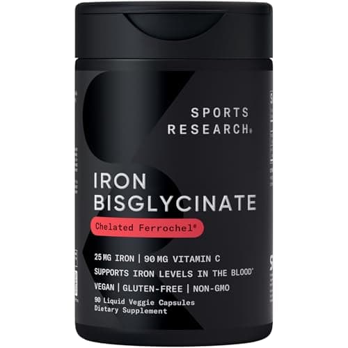 Sports Research® Iron 25mg with Vitamin C
