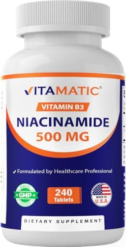 Vitamatic Niacinamide 500 mg 240 Tablets - Flush Free Vitamin…