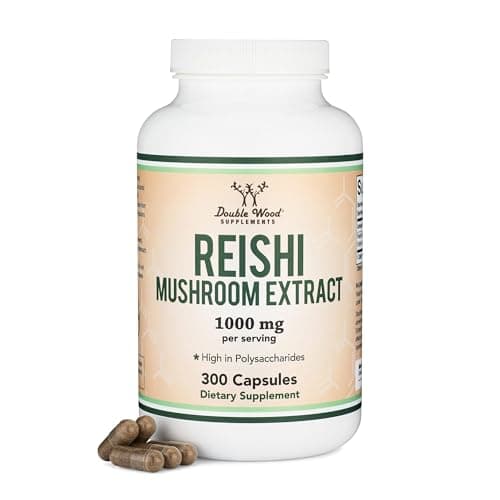 Reishi 1,000mg 4:1 Extract, Immune, Stress + Sleep Support…