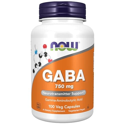 NOW Foods Supplements, GABA (Gamma-Aminobutyric Acid) 750mg…