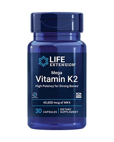 Life Extension Mega Vitamin K2 High Potency for Strong Bones