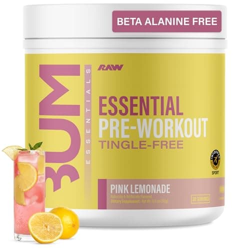 RAW Essential Tingle-Free Pre Workout Powder - Preworkout…