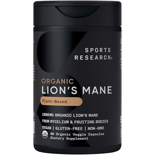 Sports Research® Organic Lion's Mane 1800mg