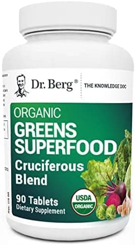 Dr. Berg's Greens Superfood Cruciferous Vegetable Tablets…