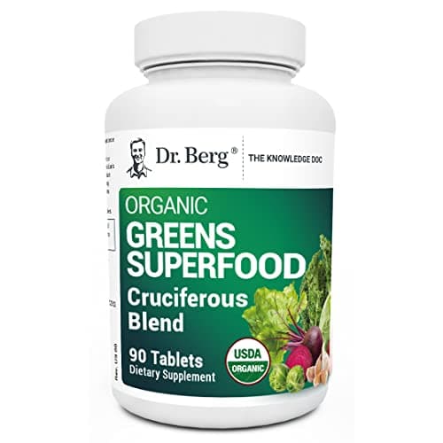 Dr. Berg's Greens Superfood Cruciferous Vegetable Tablets…