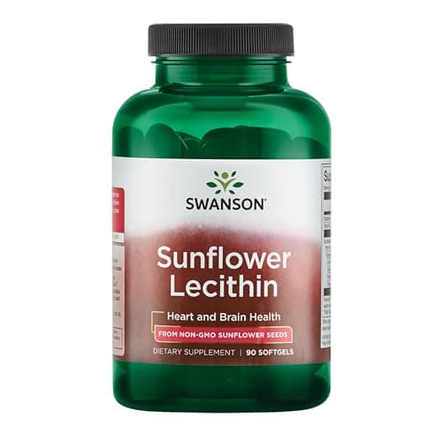 Swanson Sunflower Lecithin 1,200 Milligrams, 90 Softgels