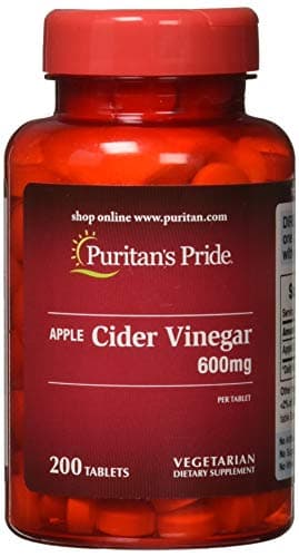 Puritan's Pride Apple Cider Vinegar 600mg, 200 Tablets