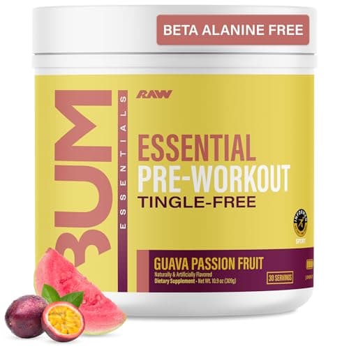 RAW Essential Tingle-Free Pre Workout Powder - Preworkout…