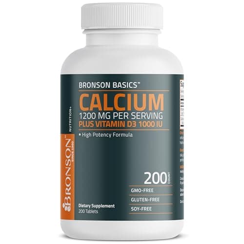 Calcium 1200mg Per Serving Plus Vitamin D3 1000 IU High…
