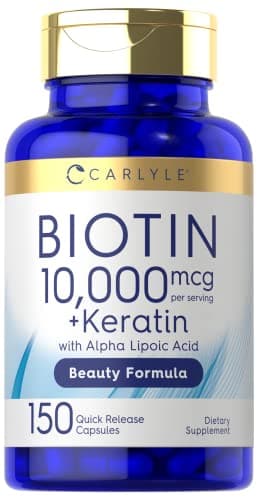 Carlyle Biotin 10000mcg | 150 Capsules | Beauty Formula…
