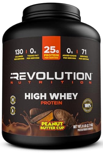 Revolution Nutrition, High Whey, Protein Powder 6LB, Whey…