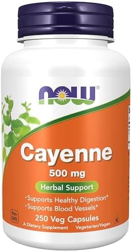 NOW Foods Supplements, Cayenne (Capsicum annuum) 500 mg…