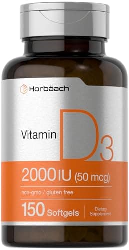 Horbaach Vitamin D3 2000IU Softgels | 150 Count | 50mcg…