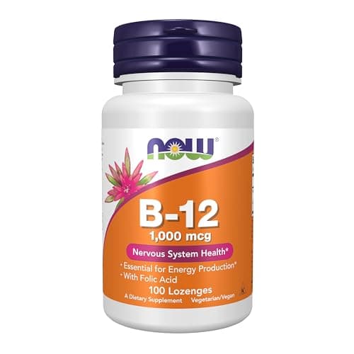 NOW Supplements, Vitamin B-12 1,000 mcg with Folic Acid…