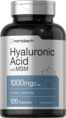 Horbaach Hyaluronic Acid with MSM | 1000 mg | 120 Capsules