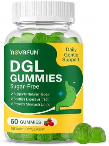 Novafun DGL Gummies, Deglycyrrhizinated Licorice Supplement…
