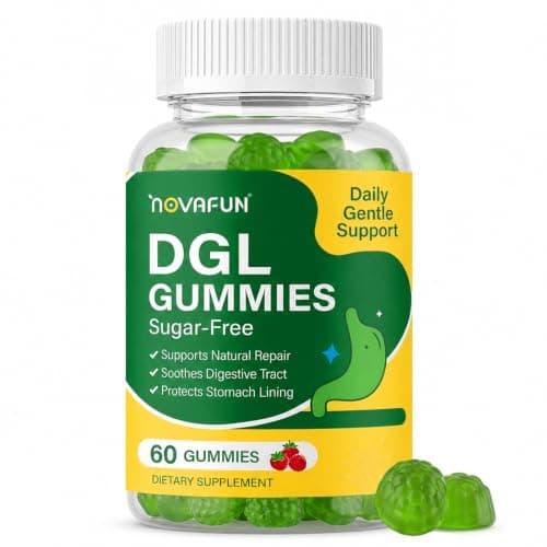 Novafun DGL Gummies, Deglycyrrhizinated Licorice Supplement…