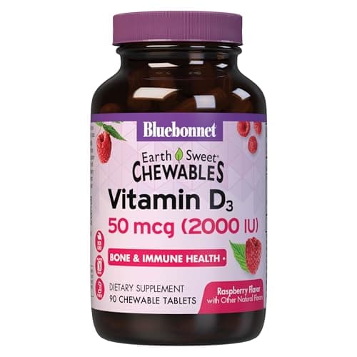 Bluebonnet Nutrition Earth Sweet Vitamin D3 2000 IU Chewable…