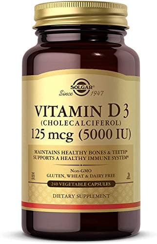 Solgar Vitamin D3 (Cholecalciferol) 125 mcg (5000 IU)