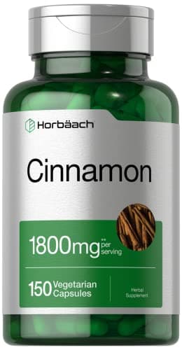 Horbäach Cinnamon Capsules | 150 Count | Ceylon Cinnamon…