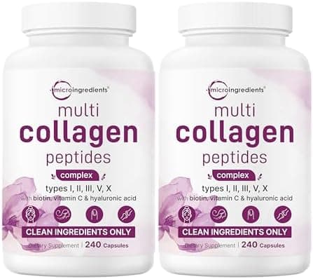 Micro Ingredients 2 Pack Multi Collagen Pills for Women & Men